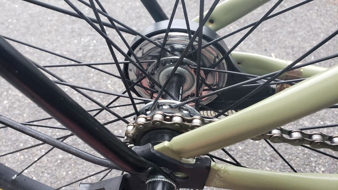 電動アシスト自転車　21technology　マットオリーブ　26インチ