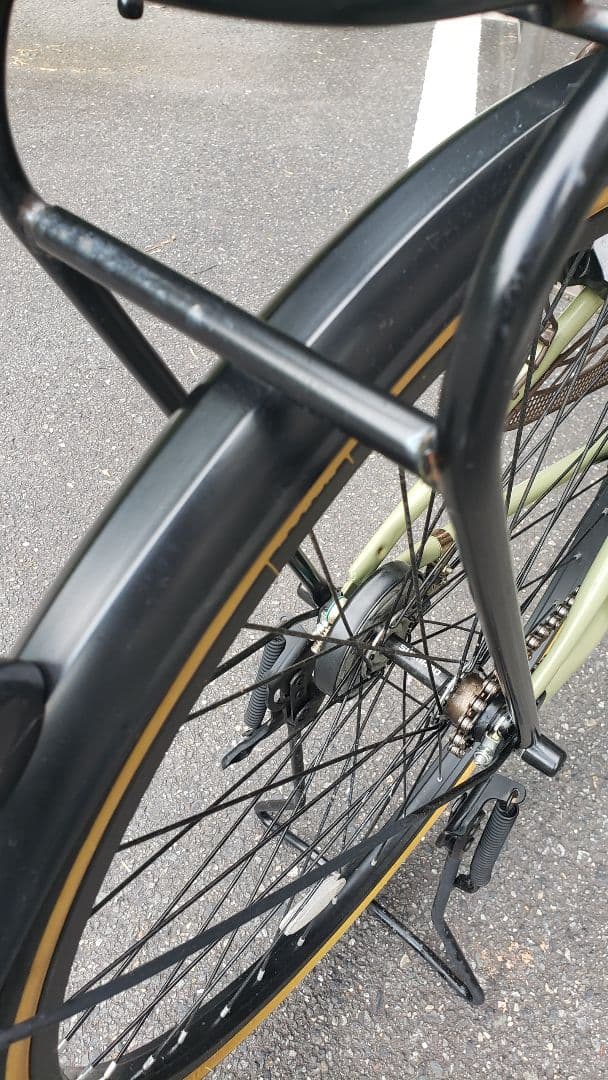 電動アシスト自転車　21technology　マットオリーブ　26インチ