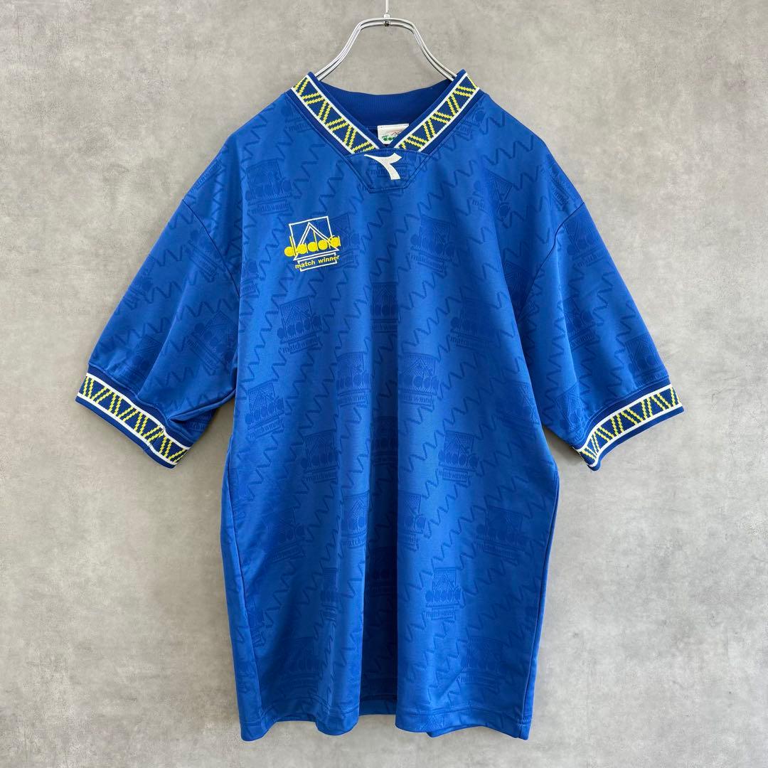 90s ヴィンテージ Diadora ディアドラ ゲームシャツ L相当