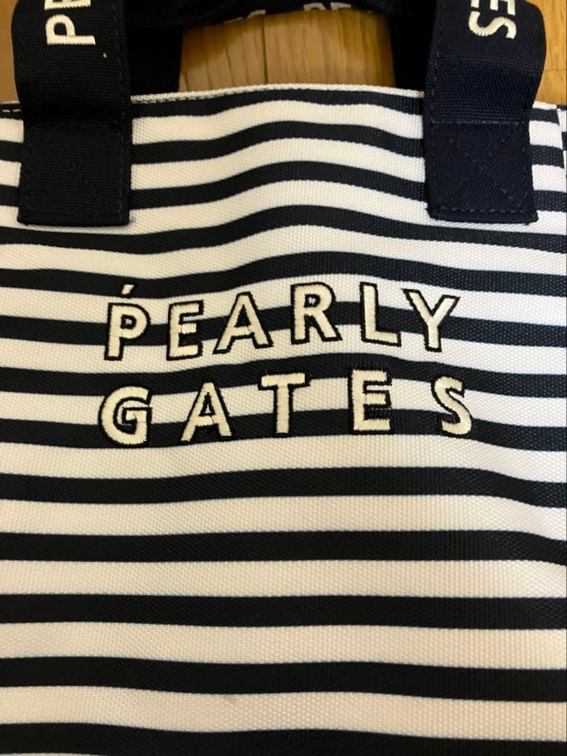 PEARLY GATES ストライプトカートバッグ