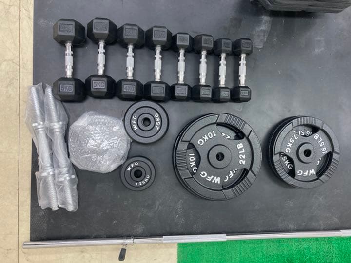 トレーニングベンチ✖︎ウエイト(60kg)✖︎ダンベルセット