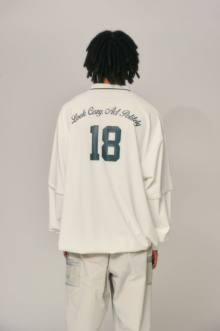 ローカルゴルフ　Local GOLF 2way Game Shirt White