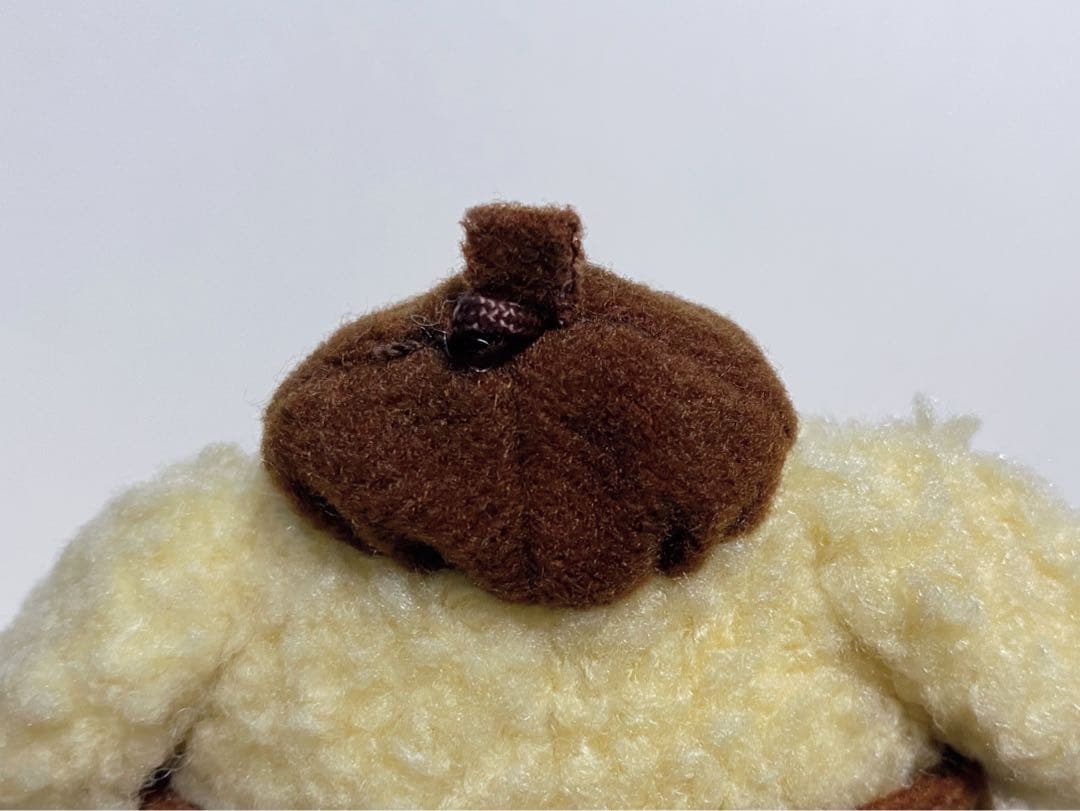 サンリオ　ポムポムプリン　初期　レトロ　ぬいぐるみ　マスコット　キーホルダー