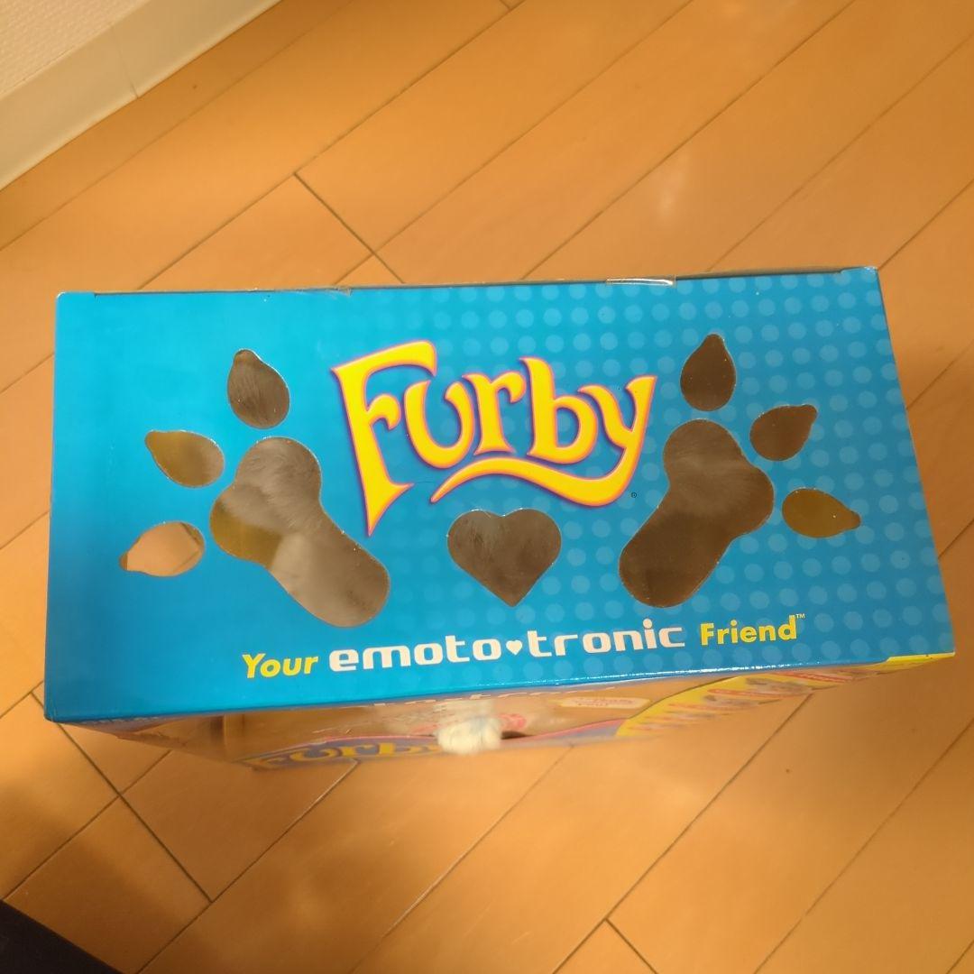 【値下げ】ファービー 英語版 グレー＆ブルー 箱付 動作未確認