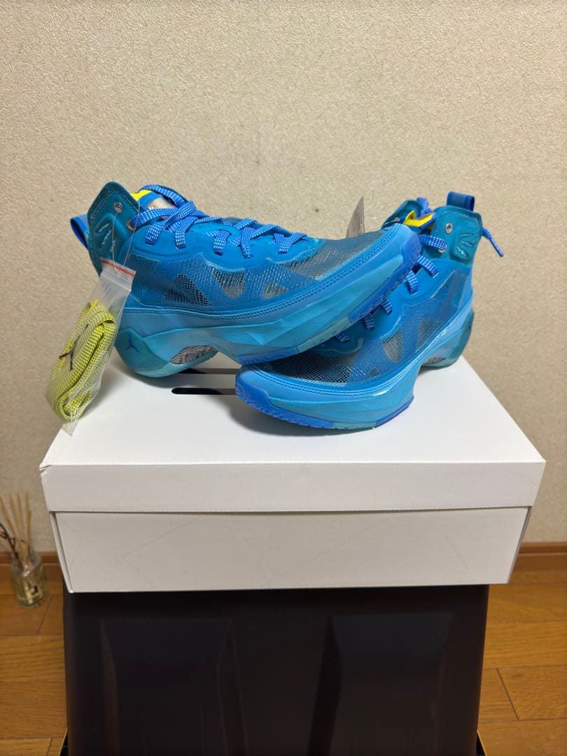 NIKEバスケットシューズ ハイカット ブルー　エアジョーダン