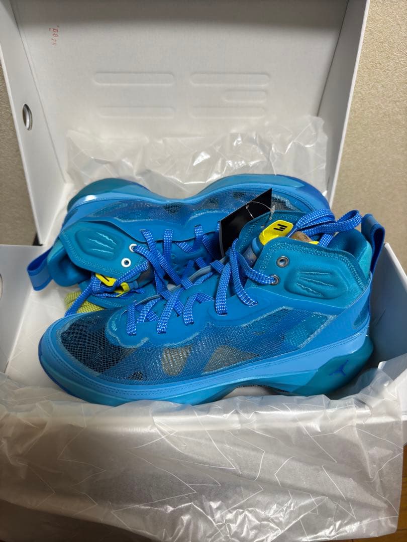 NIKEバスケットシューズ ハイカット ブルー　エアジョーダン