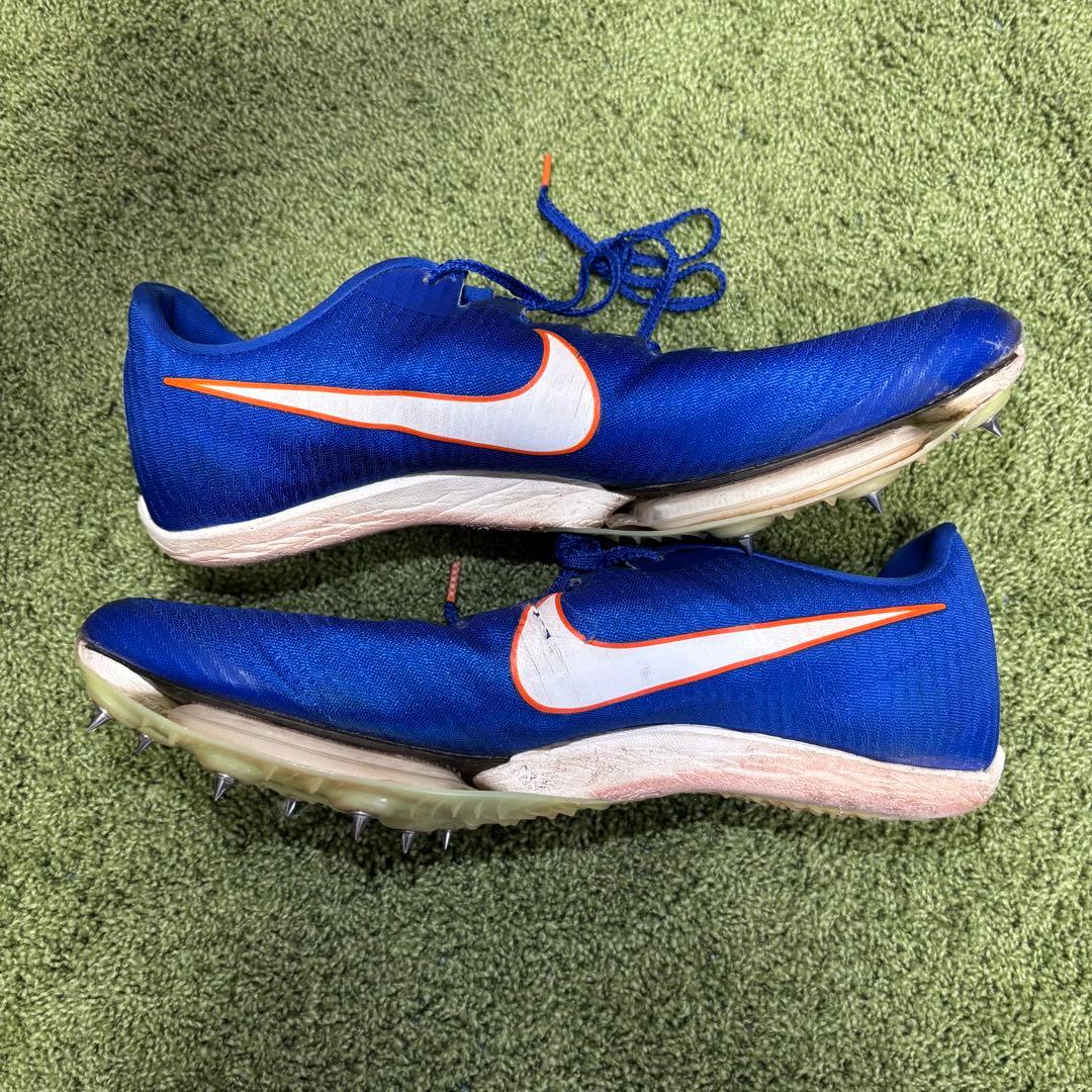 【26.5cm】Nike エアズームマックスフライ　青色　パンク無し