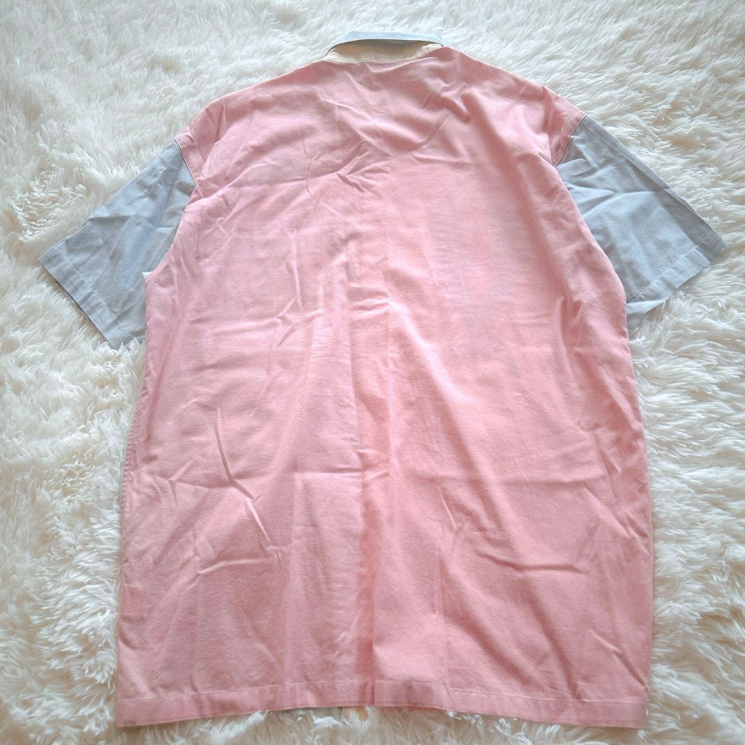 希少 Laura Biagiotti Golf 刺繍シャツ マルチカラー 48