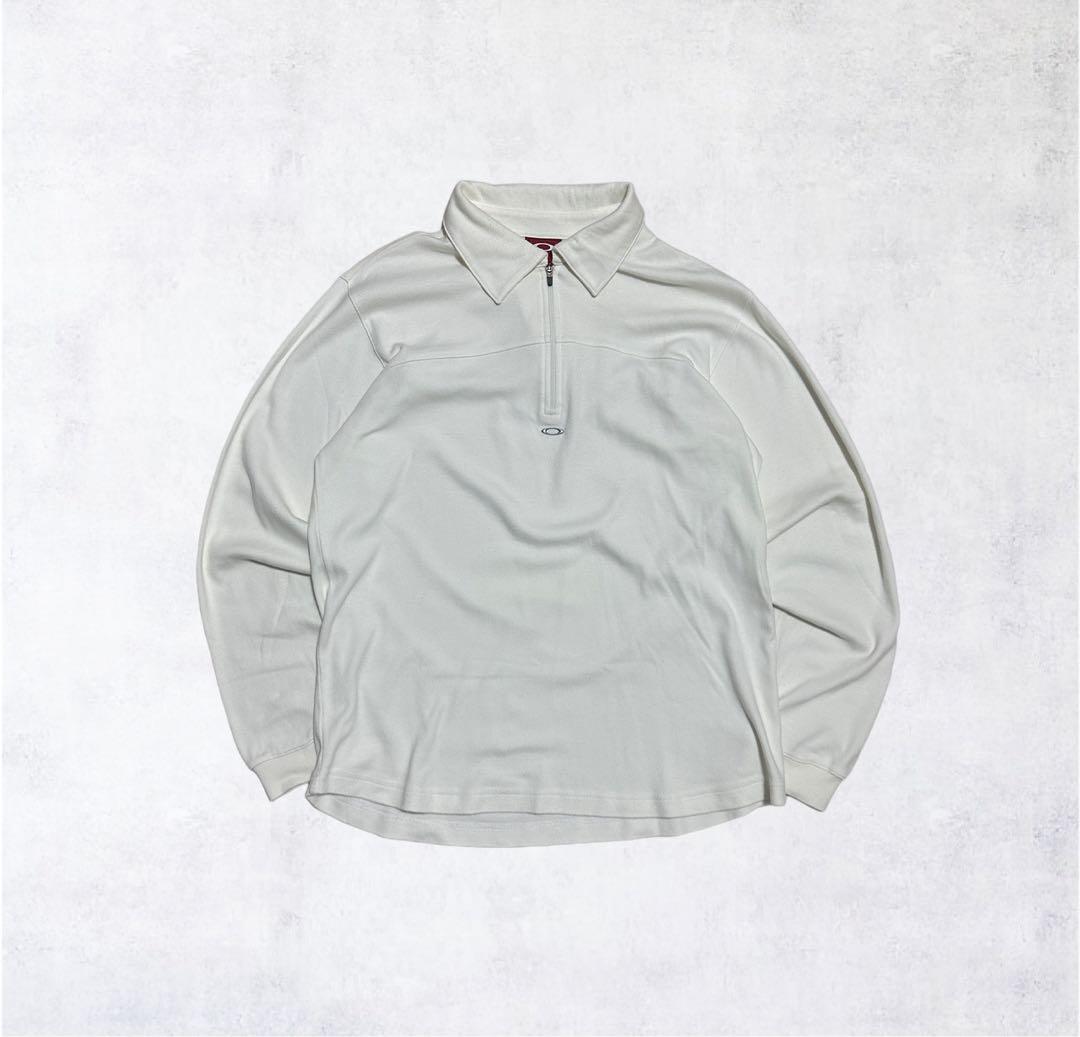 90s 00s Oakley half-zip ハーフジップ 赤タグ Y2K