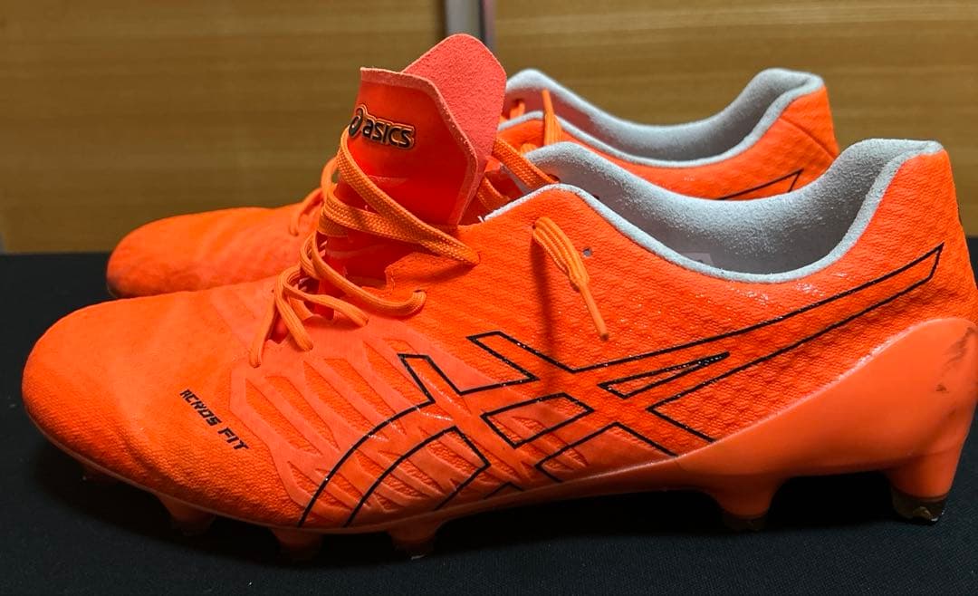 ⭕️28.5cm ASICS ACROS FIT サッカースパイクオレンジ