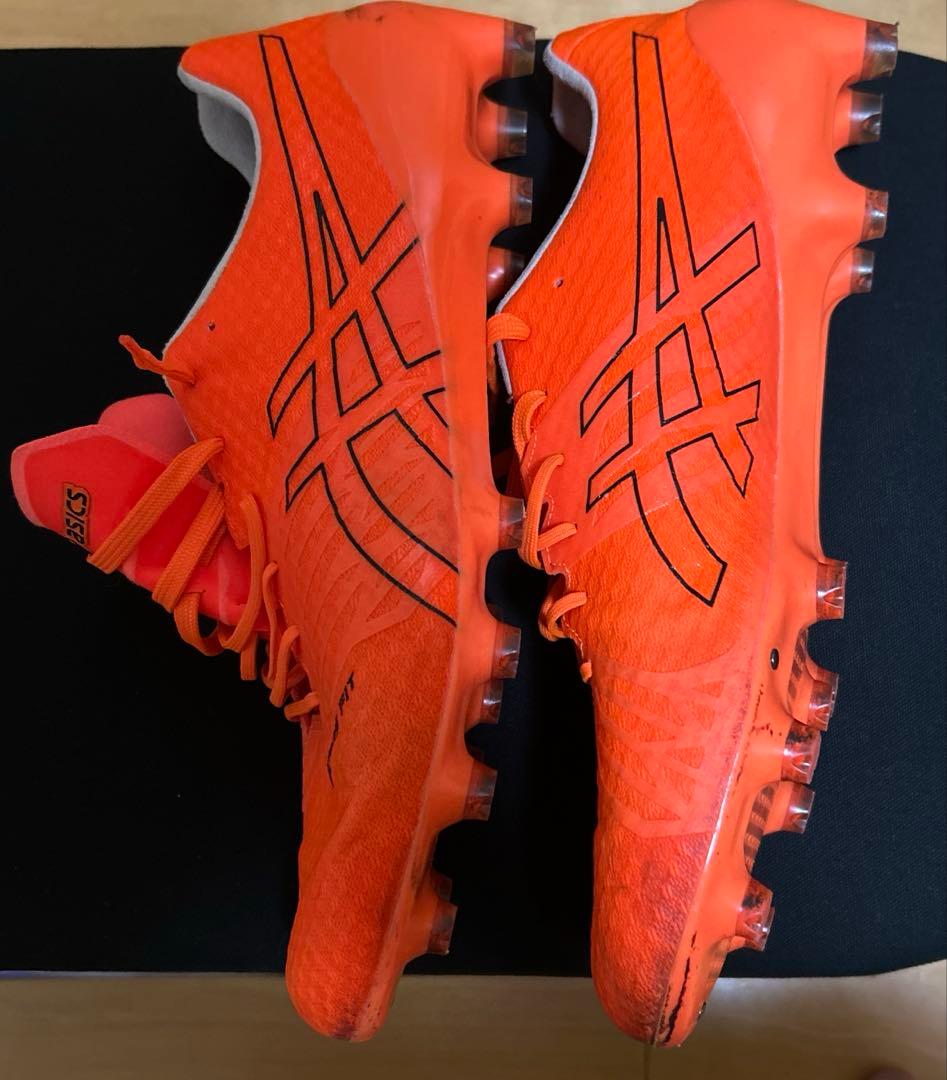 ⭕️28.5cm ASICS ACROS FIT サッカースパイクオレンジ