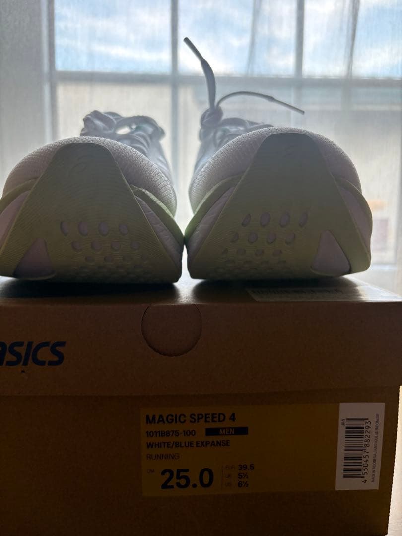 テ*ス様 アシックス（ASICS）（メンズ）マジックスピード4 ホワイト ブルー