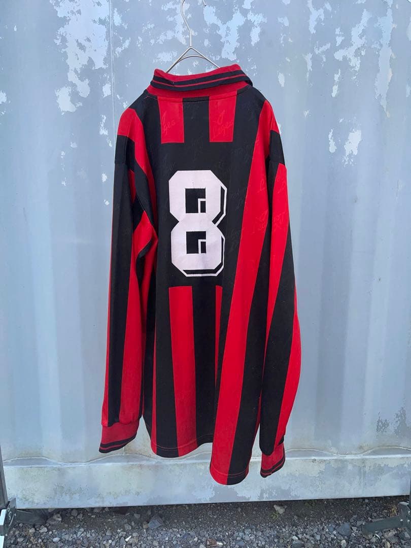 サッカーシャツ レッド ブラック 赤黒