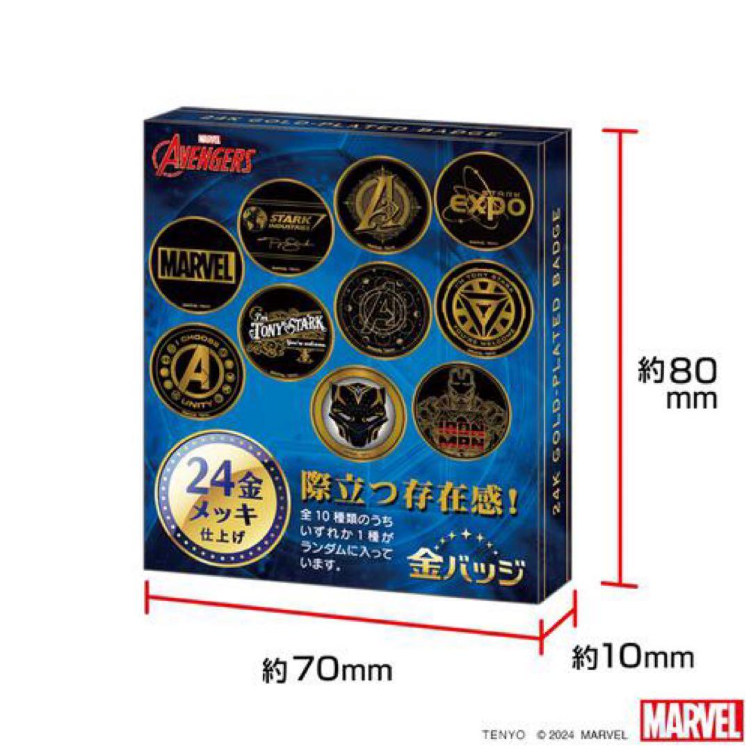 金バッジ マーベルキャラクター vol.1 全10種 コンプリート品