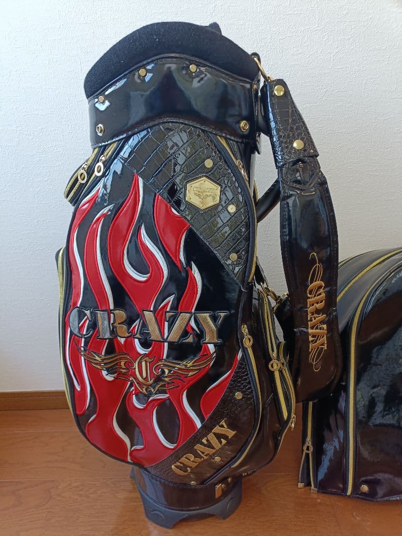 CRAZY クレイジーキャディバッグ スカルデザイン 中古