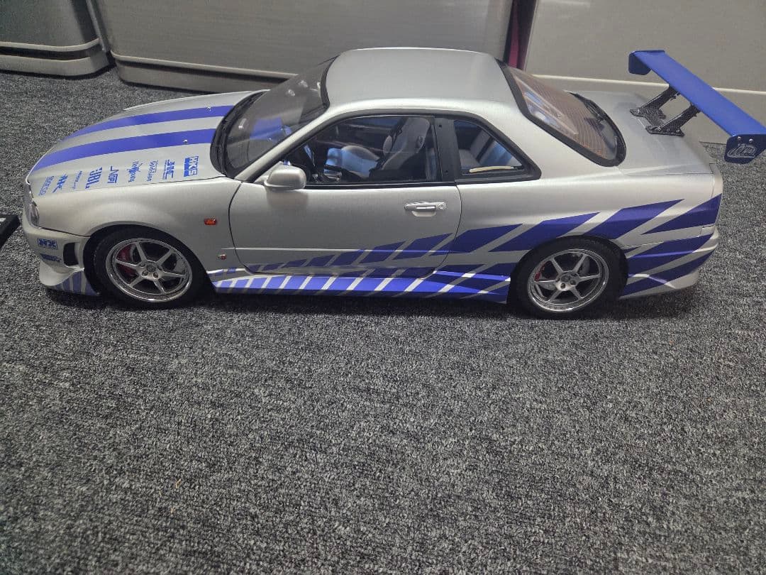 ★現状品★デアゴスティーニ ワイルドスピード R34 GTR 完成品