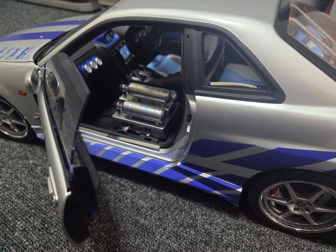 ★現状品★デアゴスティーニ ワイルドスピード R34 GTR 完成品