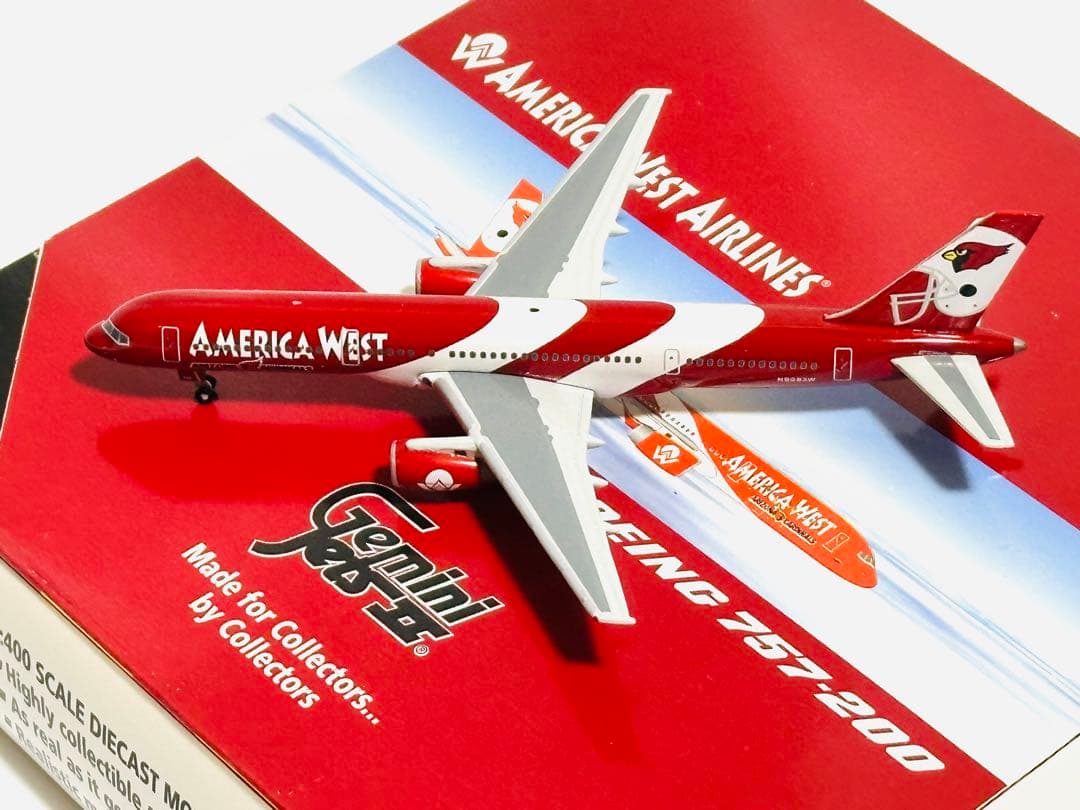 Gemini 1/400 B757-200 アメリカウェスト カージナルス塗装