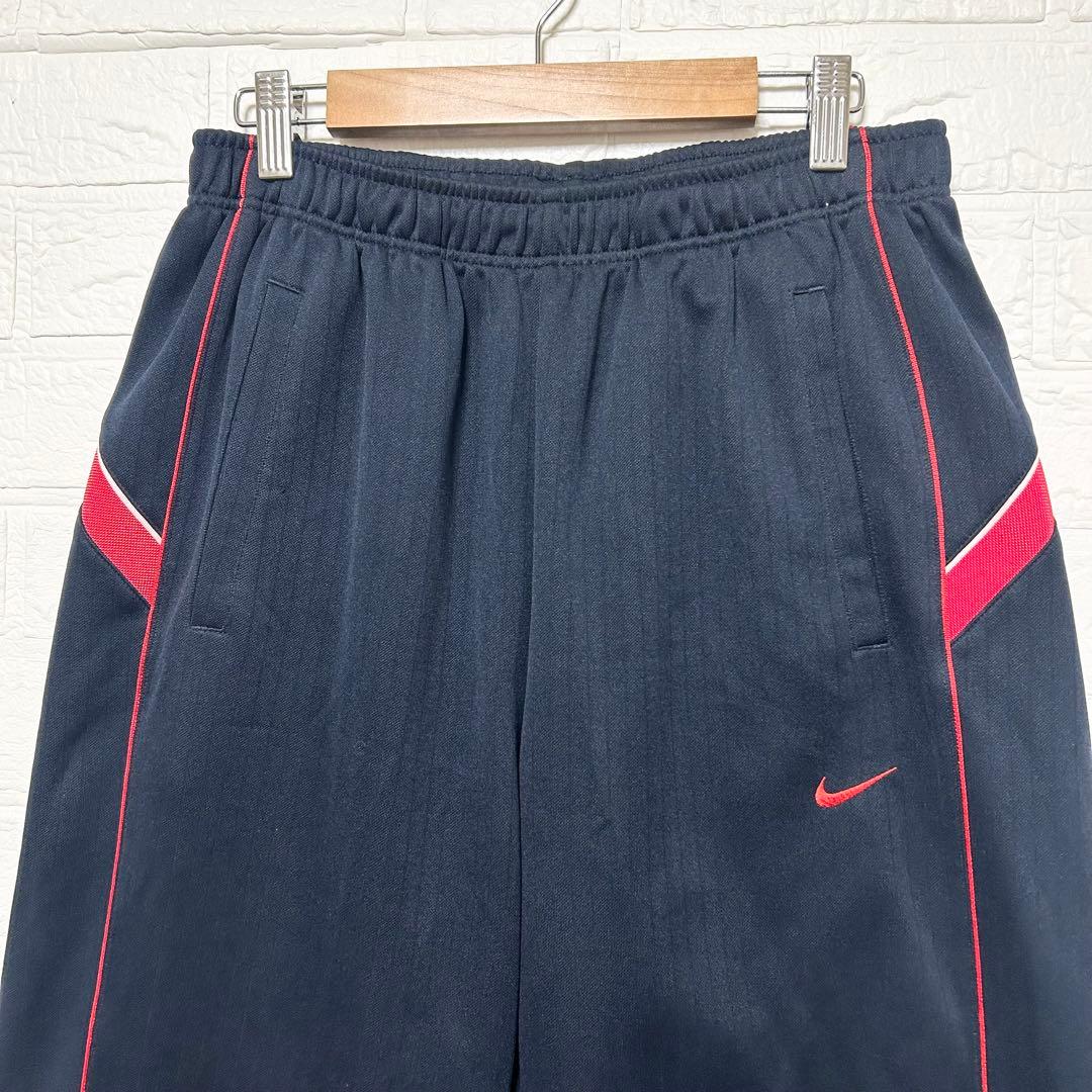 NIKE Dri-FIT ジャージ　上下セット　ネイビー　刺繍　ロゴ【XL