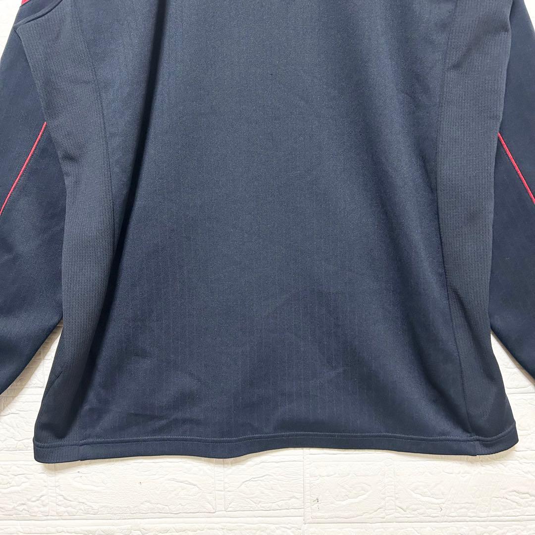 NIKE Dri-FIT ジャージ　上下セット　ネイビー　刺繍　ロゴ【XL