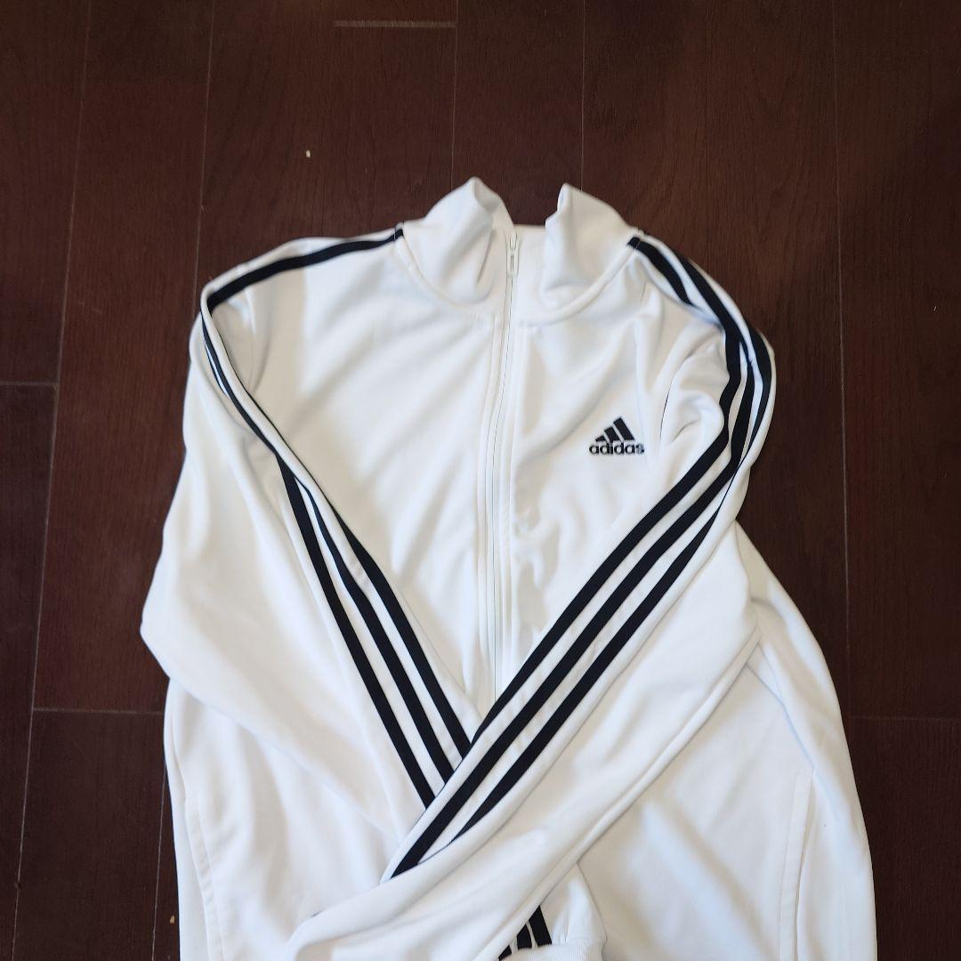 adidas ホワイト ジャージ ジャケット