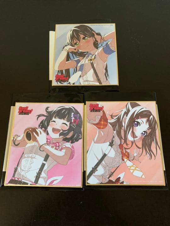バンドリ FILM LIVE入場特典 Poppin Party 色紙3枚セット