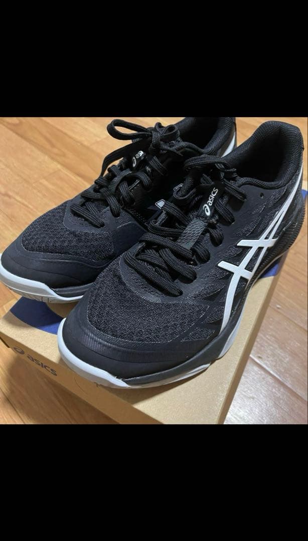 asics バレーボールシューズ24.5cm ブラック×ホワイト