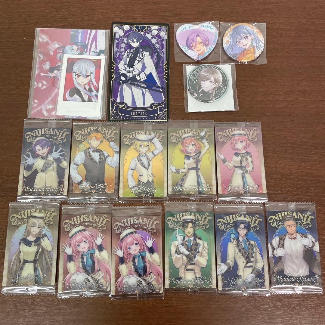 ❶にじさんじ 色紙 チップスカード 特典ポストカード 紙類 まとめ売り