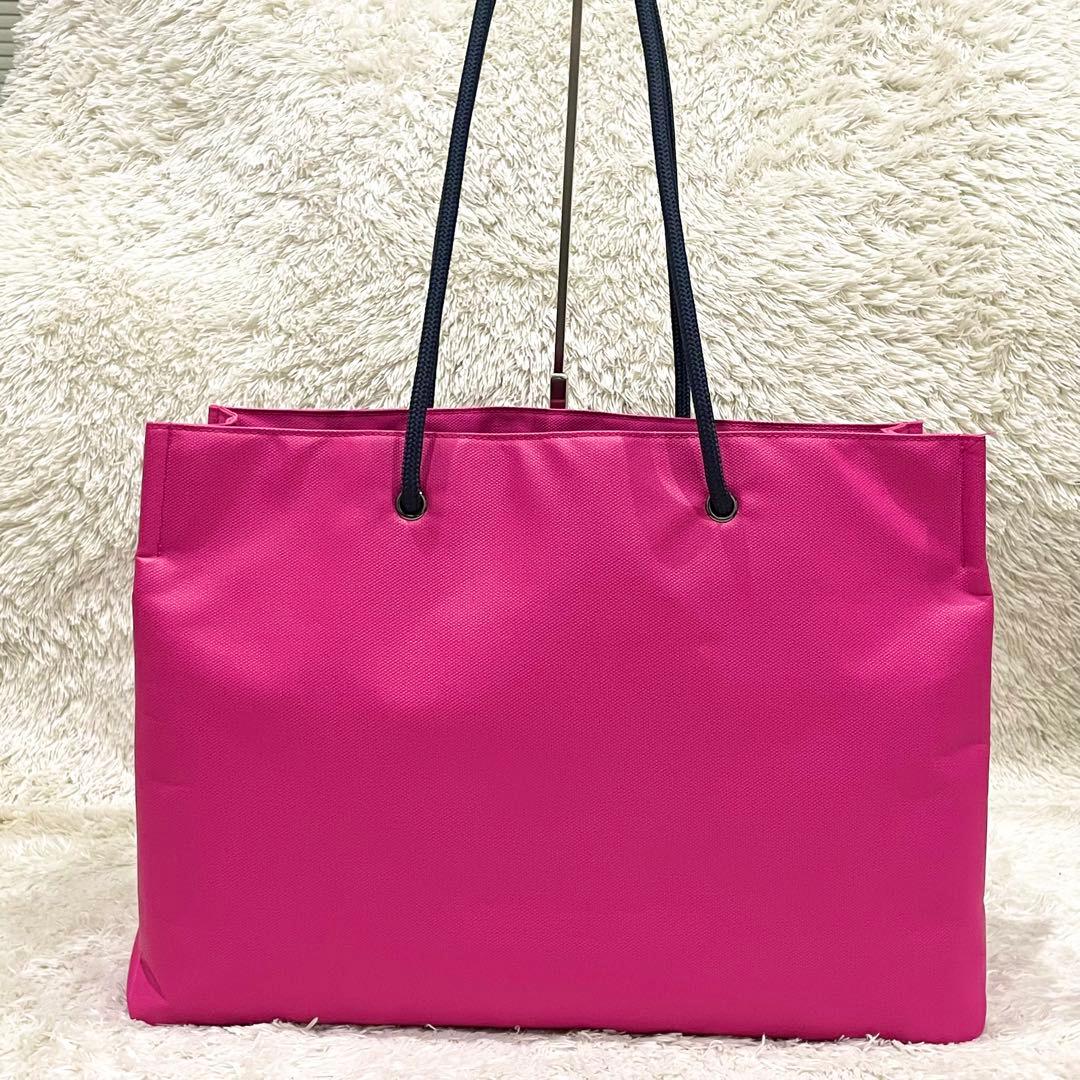 極美品 PEARLY GATES ロッカーバッグ ビッグ トートバッグ ピンク