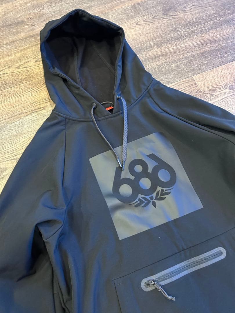 686スノーボード 撥水パーカー WATERPROOF HOODY Sサイズ
