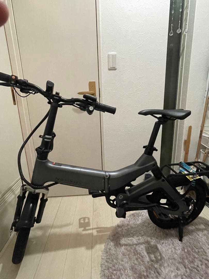 折りたたみ式　電動アシスト自転車 グレー