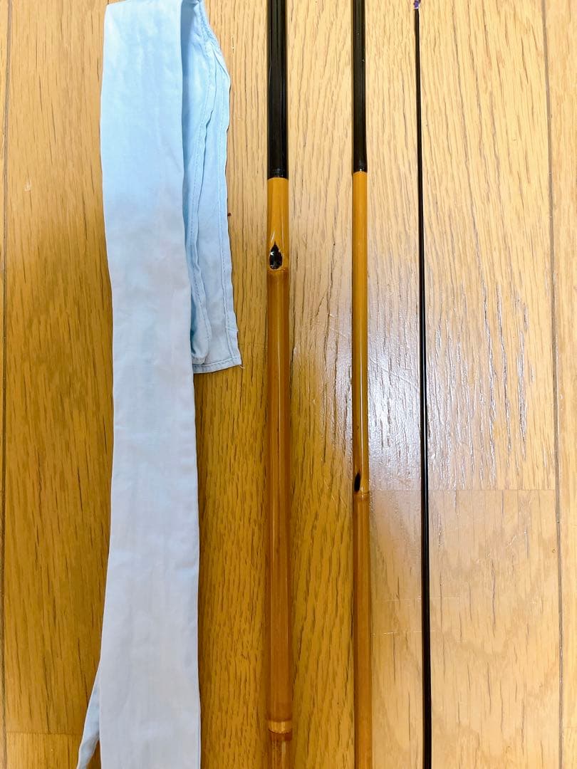 美品 超希少 紀州竹竿　名匠　五郎　中硬　紅葉握り　8.2尺