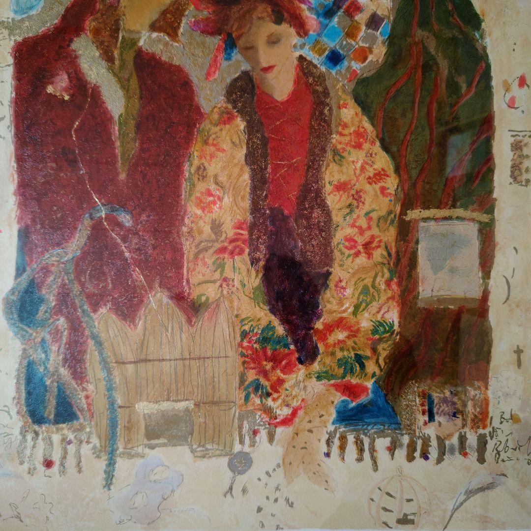 特価◯絵画 シルクスクリーン版画　額装品