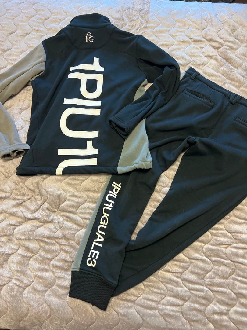 【レア】1PIU1UGUALE3 GOLF 上下裏地ボアセットアップ Ⅵ(XL)