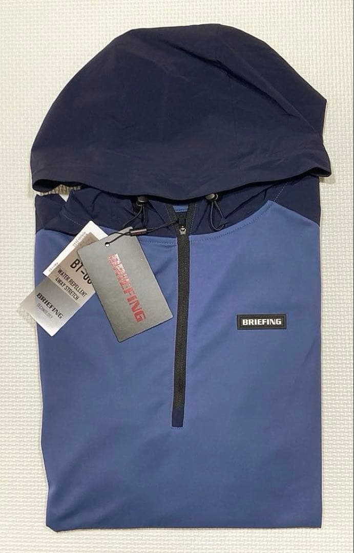 BRIEFING GOLF MS HALF ZIP HOODIE（BLUE／M）