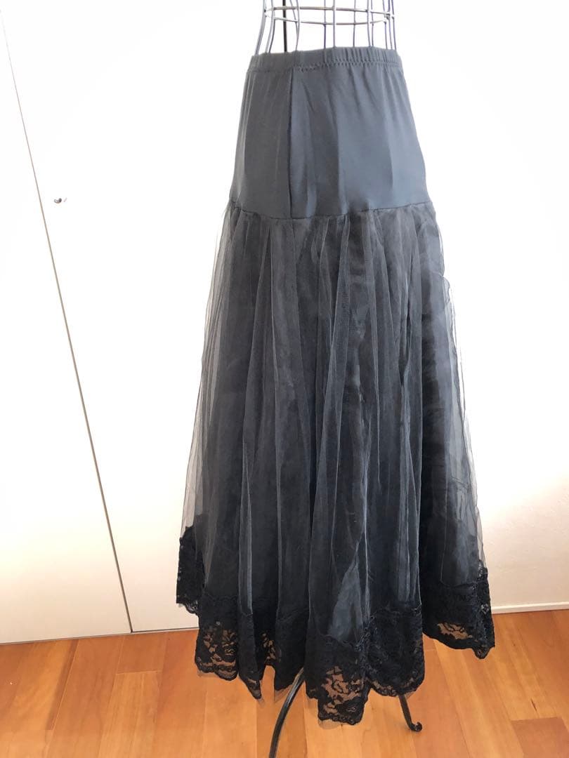 美品❣️ ❤️社交ダンス　チュールスカート　ブラック❤️