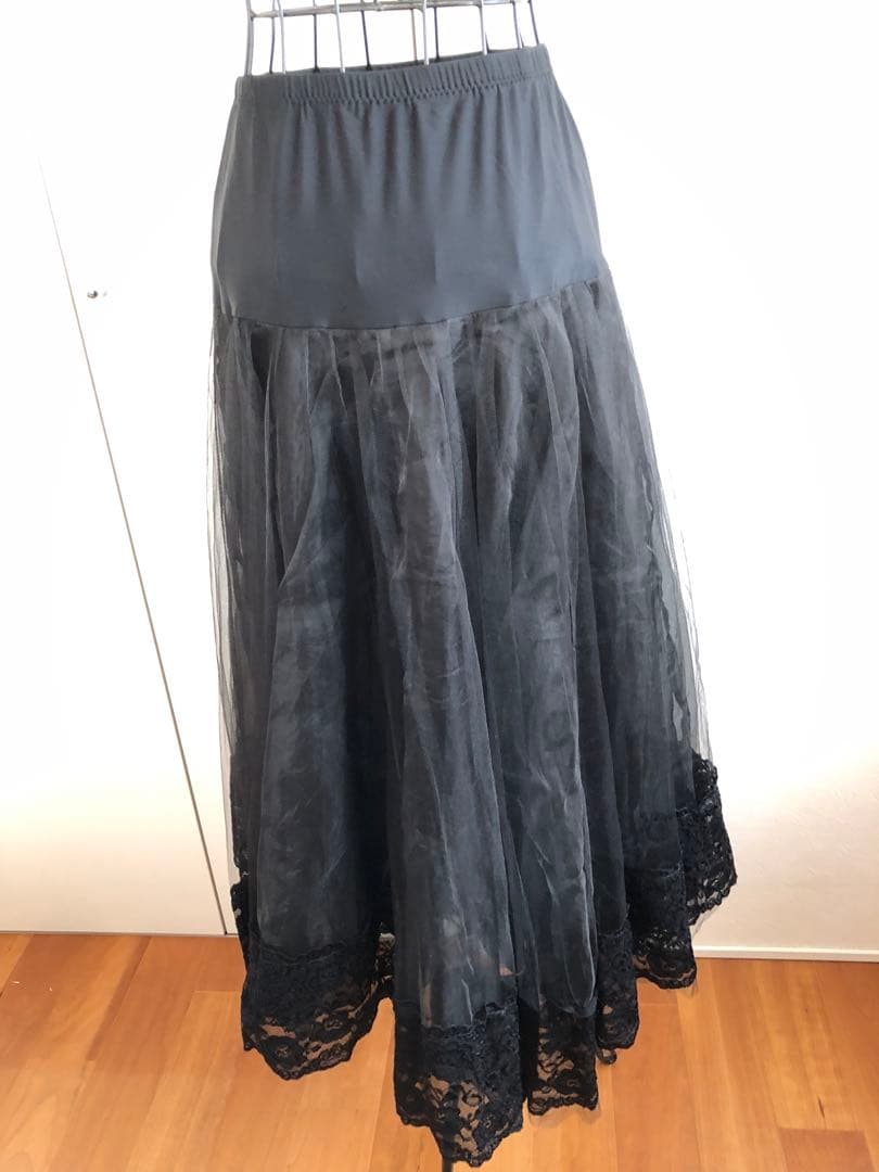 美品❣️ ❤️社交ダンス　チュールスカート　ブラック❤️