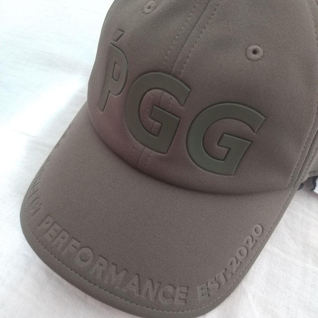 ★新品未使用★パーリーゲイツPGGキャップ フリーサイズ(カーキグレー)