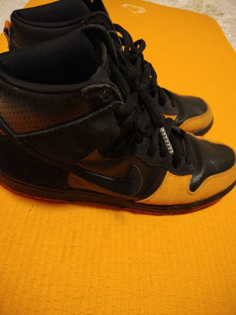 【美しい色】Nike ハイカットエアダンク 黒/オレンジ 29センチ