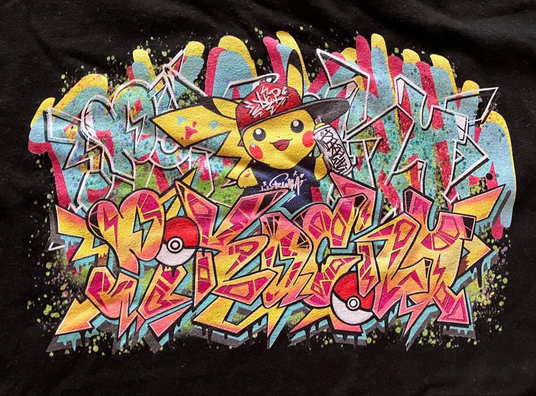 ポケモンセンターシブヤ Tシャツ ピカチュウ グラフィティアート