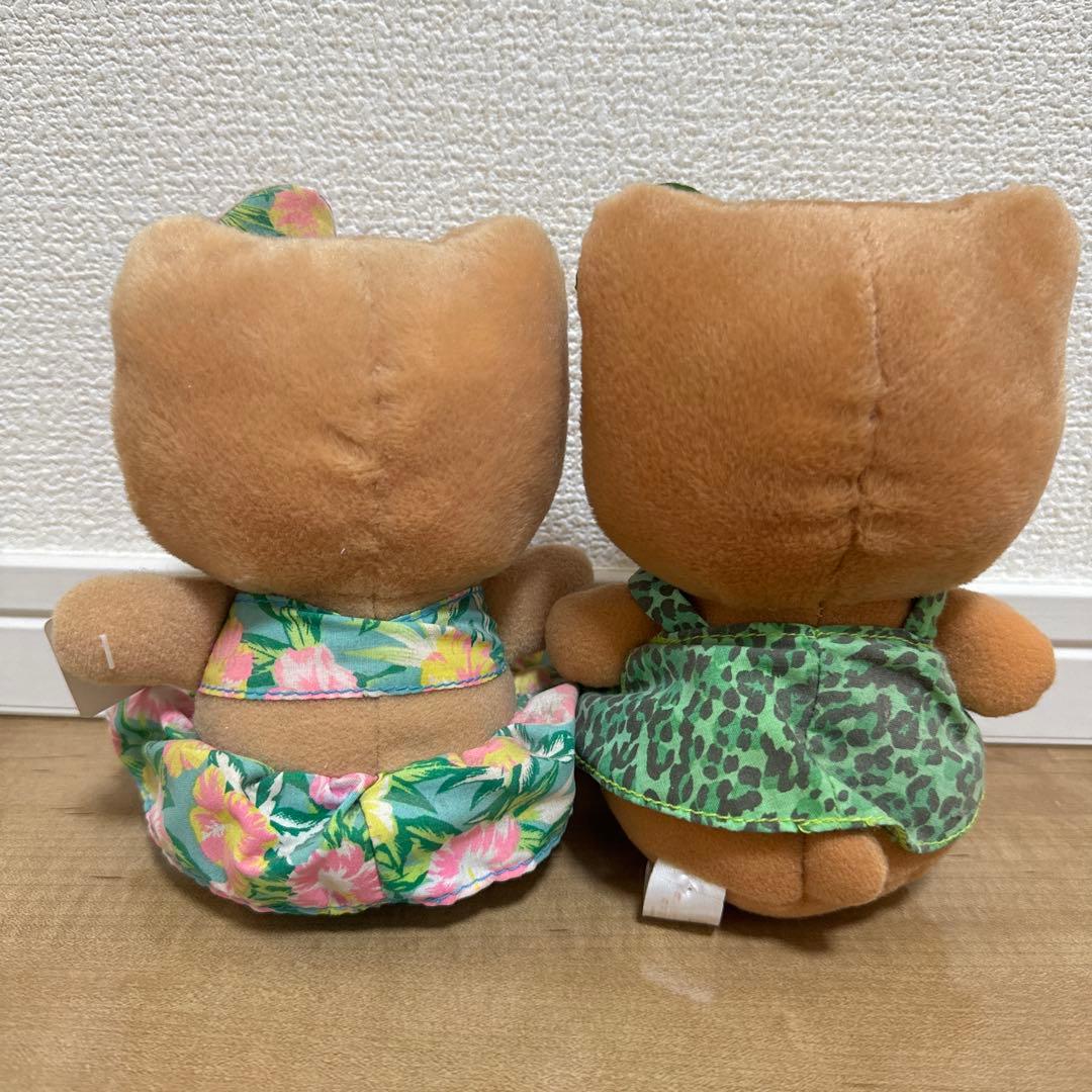 希少 ハローキティ 日焼け ぬいぐるみ 2体セット