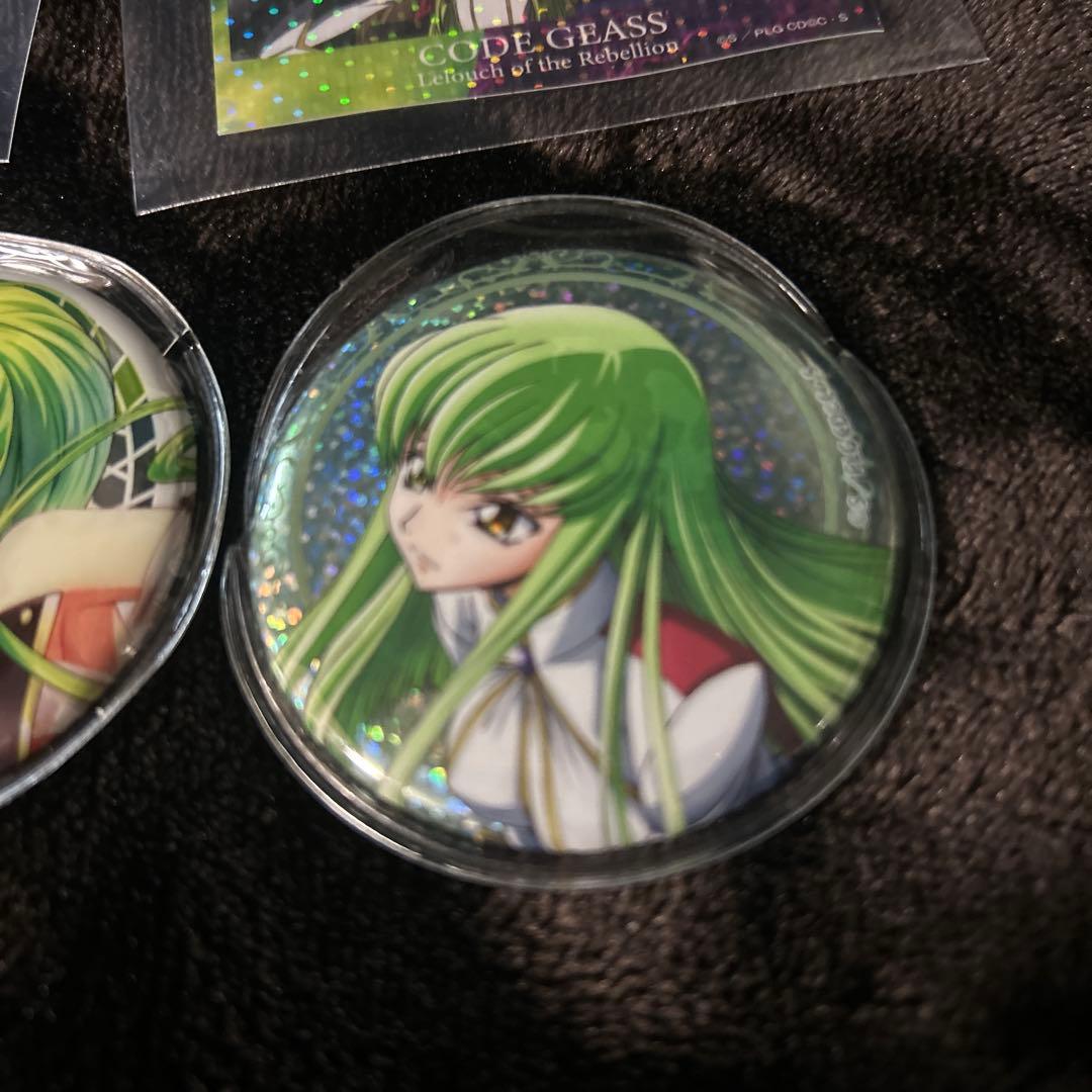 コードギアス Ｃ.Ｃ. ルルーシュ スザク ユーフェミア 缶バッジ 特典