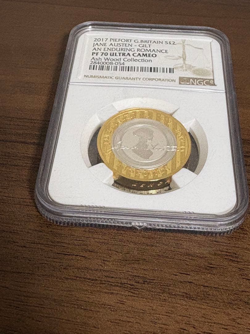 NGC PF70 ジェーン・オースティン　記念シルバーピエフォール 2ポンド