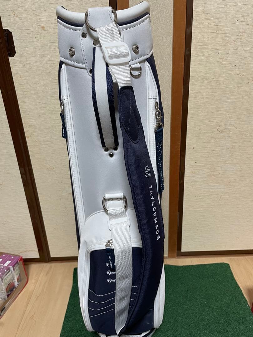 TAYLORMADE ゴルフキャディバッグ ネイビー/ホワイト