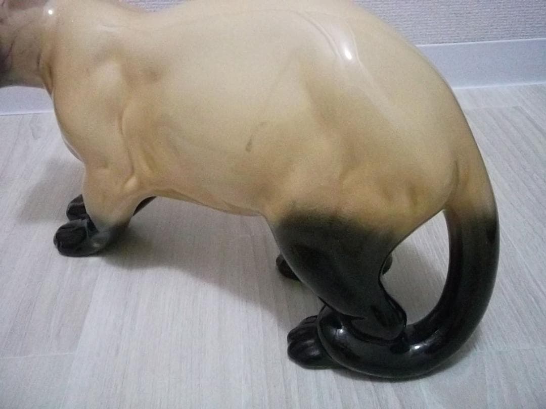 猫　陶器 置物