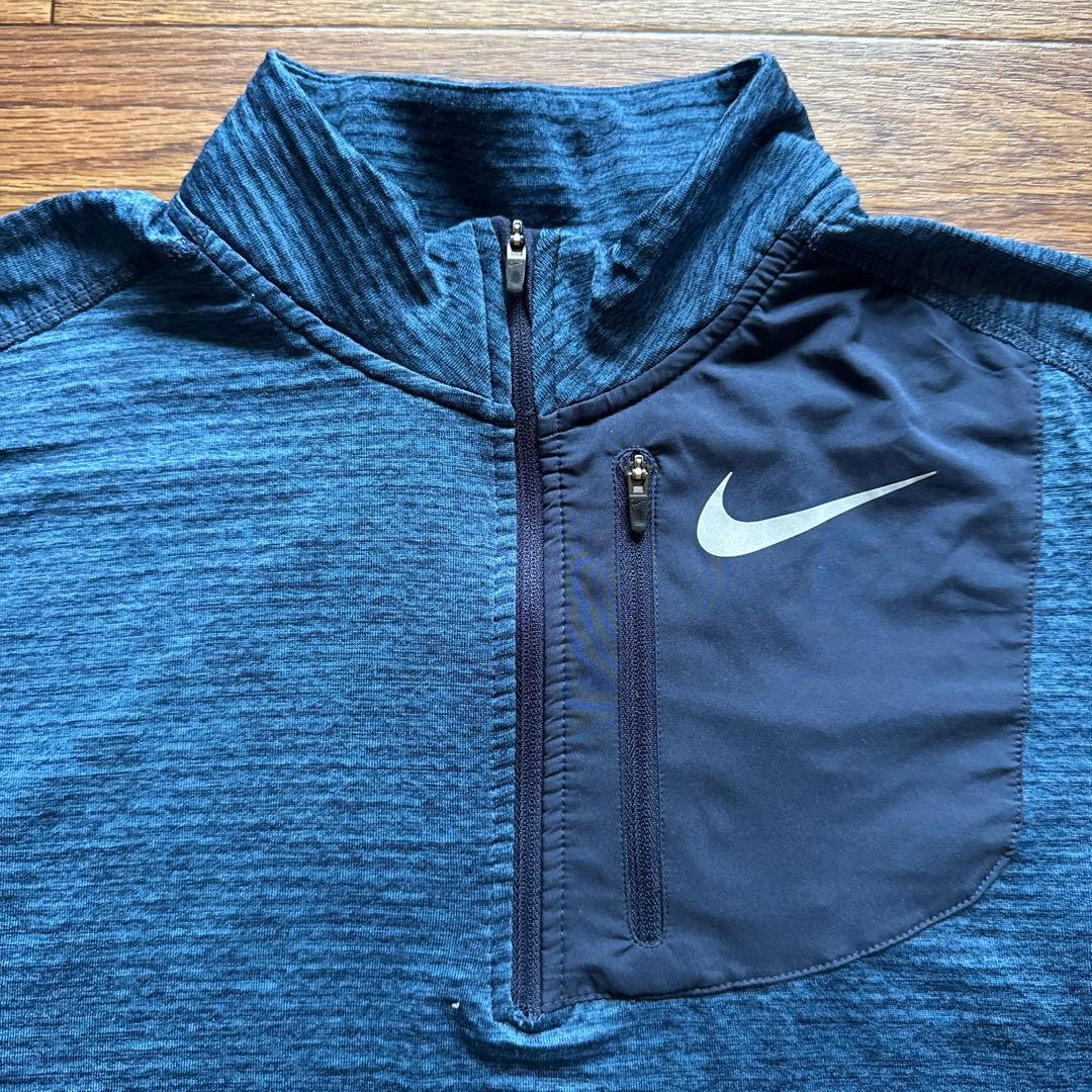 ナイキ　ランニング　NIKE running セット　ハーフジップ　グリッド
