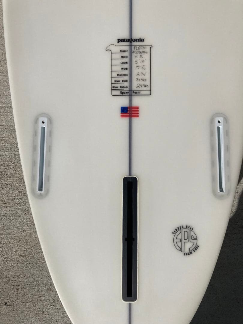 Patagonia FCD シングルフィンショートボード 5'10\"