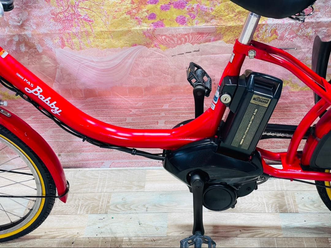 ZK3667 電動自転車 ヤマハ パスバビー 子供乗せ 20インチ 送料無料