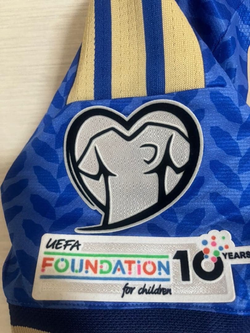 【新品】カラフィオーリ　イタリア代表　選手仕様　ユニフォーム　欧州予選パッチ