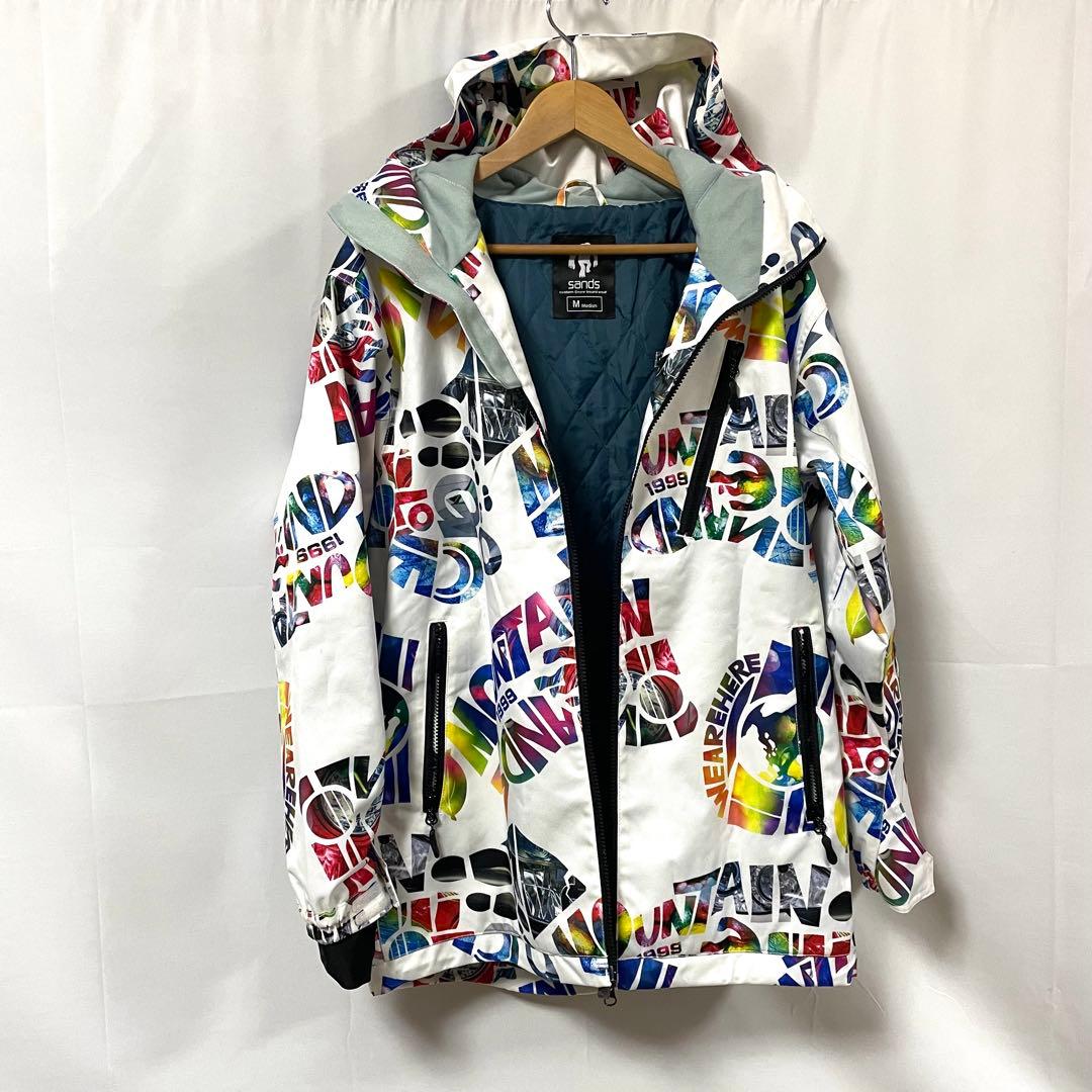 【未使用に近い】 sands サンズ スノーボードウェア M 白